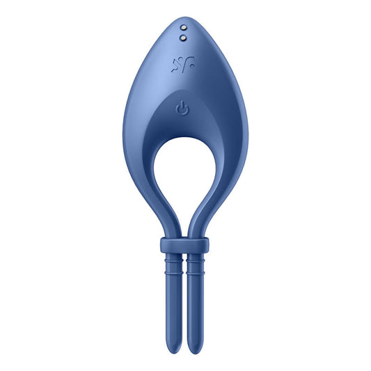 Satisfyer Bullseye - Blue - Vibrating Adjustable Lasso Cock Ring