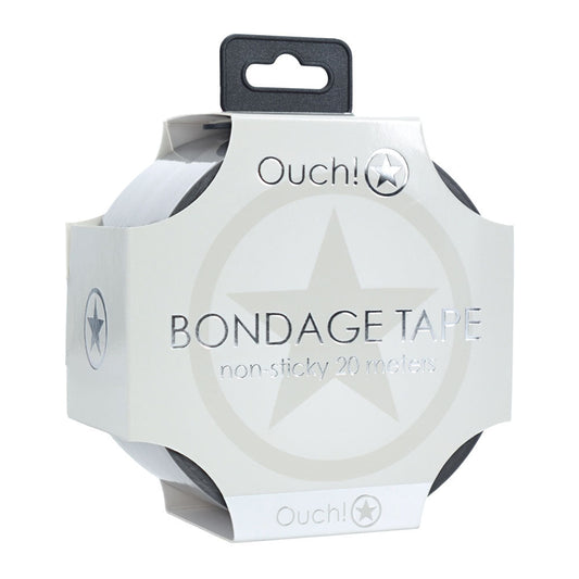 Ouch! PVC Non-Stick Bondage Tape - Silver - 20 metre Length