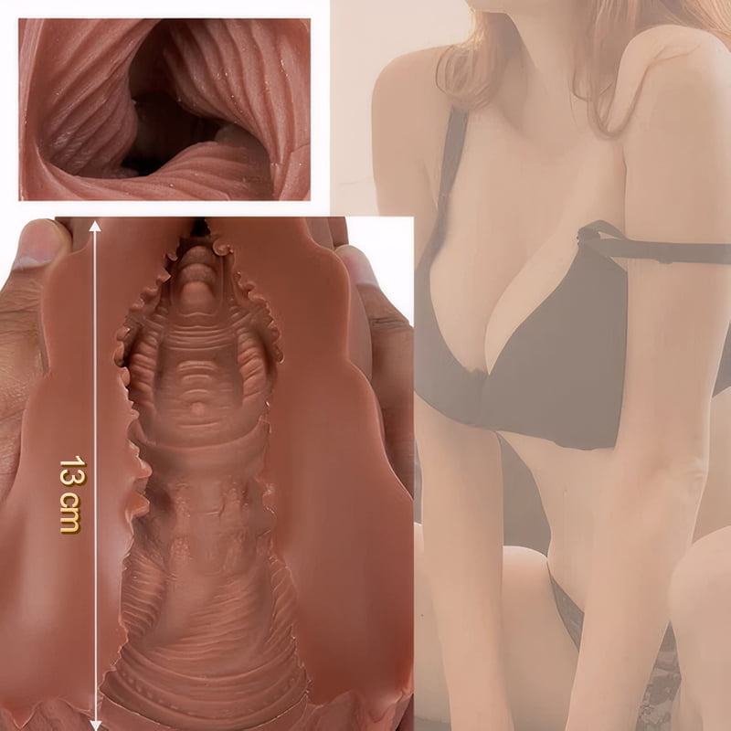 Nyx - Chatte de poche réaliste Matériau doux et durable Vagin texturé réaliste et anus serré Trous 2 en 1