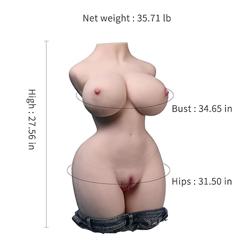 35.7 LB Full Size Sex Doll Silicone for Men Anime Pocket Life Size Sex Doll Torso Sex Doll Masturbation for Men Pleasure
