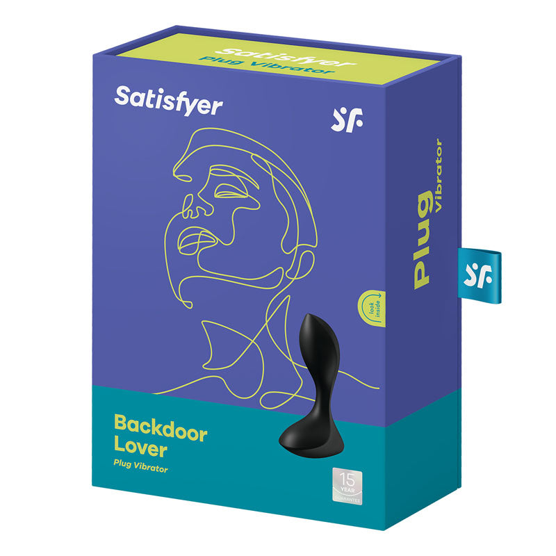 Satisfyer Backdoor Lover - Black Vibrating Butt Plug
