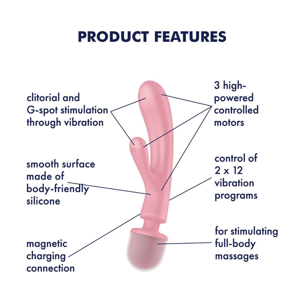 Satisfyer Top Secret - Rabbit and Massage Wand - Pink