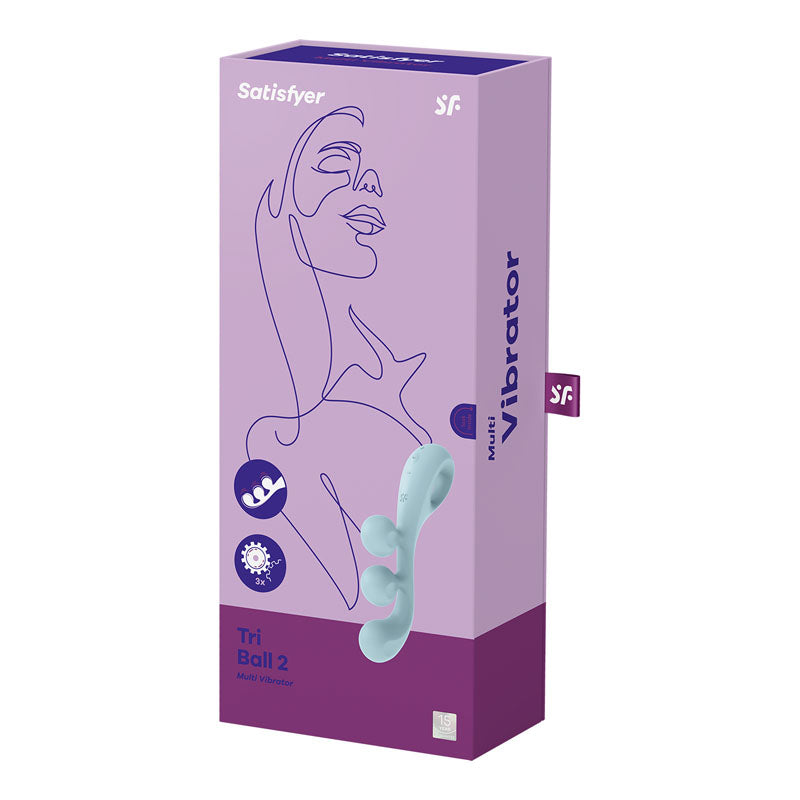 Satisfyer Tri Ball 2 Multi Vibrator - Light Blue