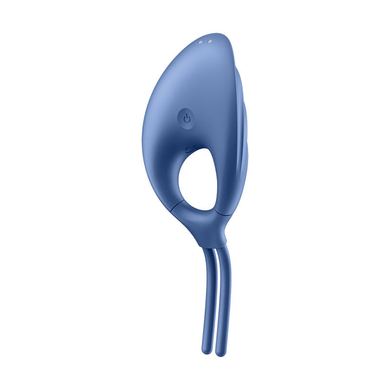 Satisfyer Swordsman - Blue - Vibrating Adjustable Lasso Cock Ring