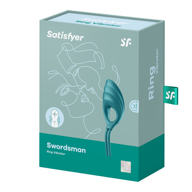 Satisfyer Swordsman - Cam Green - Vibrating Adjustable Lasso Cock Ring