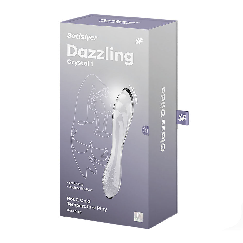 Satisfyer Dazzling Crystal 1 - Glass Dildo - Clear