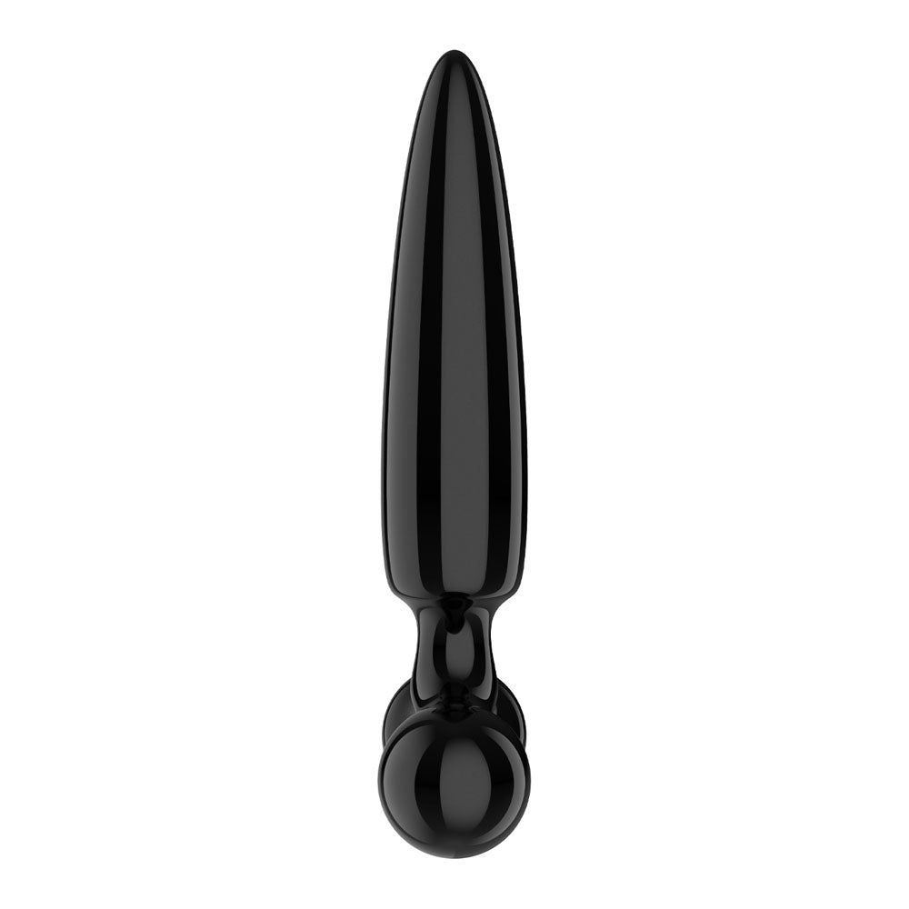 Satisfyer Triple Crystal 1 - Black Glass 3-in-1 Butt Plug