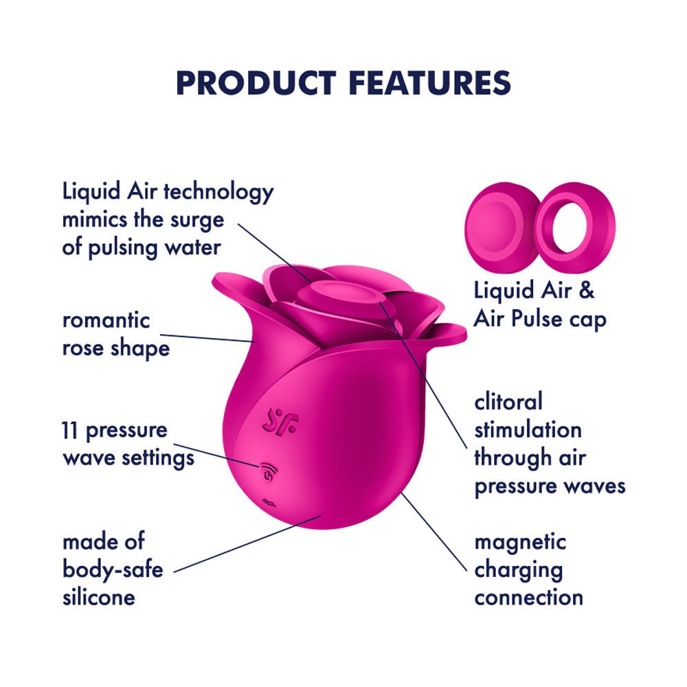 Satisfyer Pro 2 Modern Blossom - Air Pulse Rose Stimulator - Pink