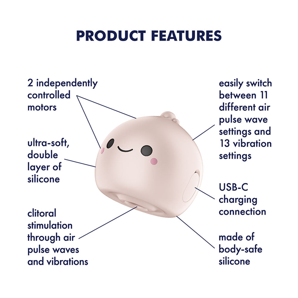 Satisfyer Mochi Air Pulse Stimulator - Beige