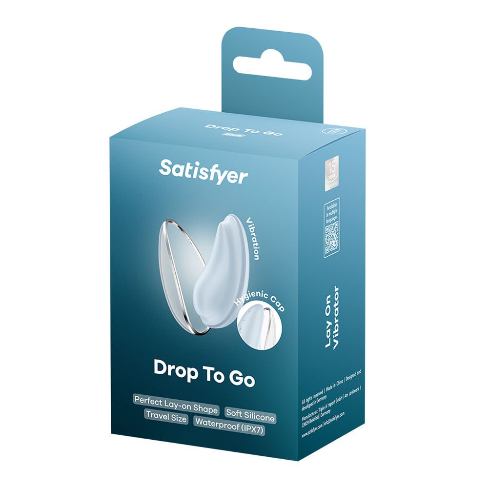 Satisfyer Drop To Go Clitoral Lay-On Stimulator - Blue