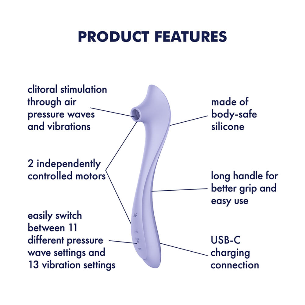 Satisfyer Easy Lover - Air Pulse Clitoral Stimulator - Purple