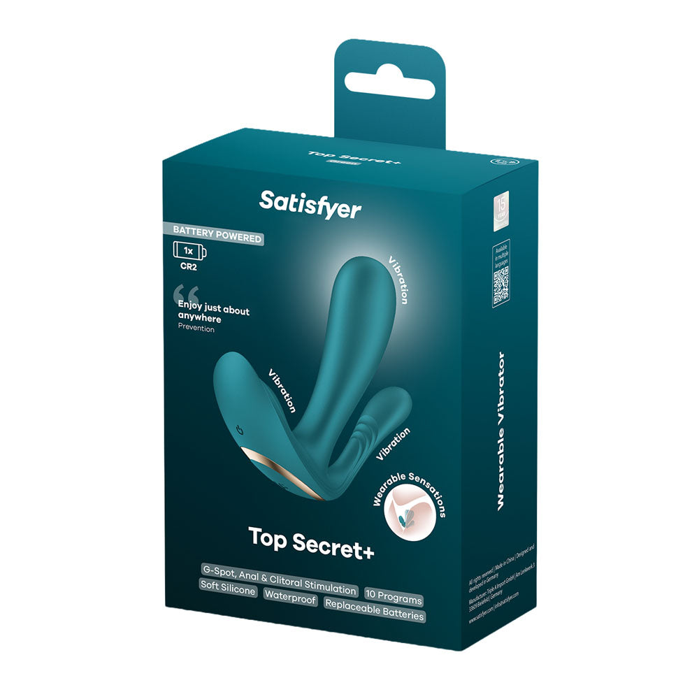 Satisfyer Top Secret + - Battery Series - Wearable Vibrator - Green
