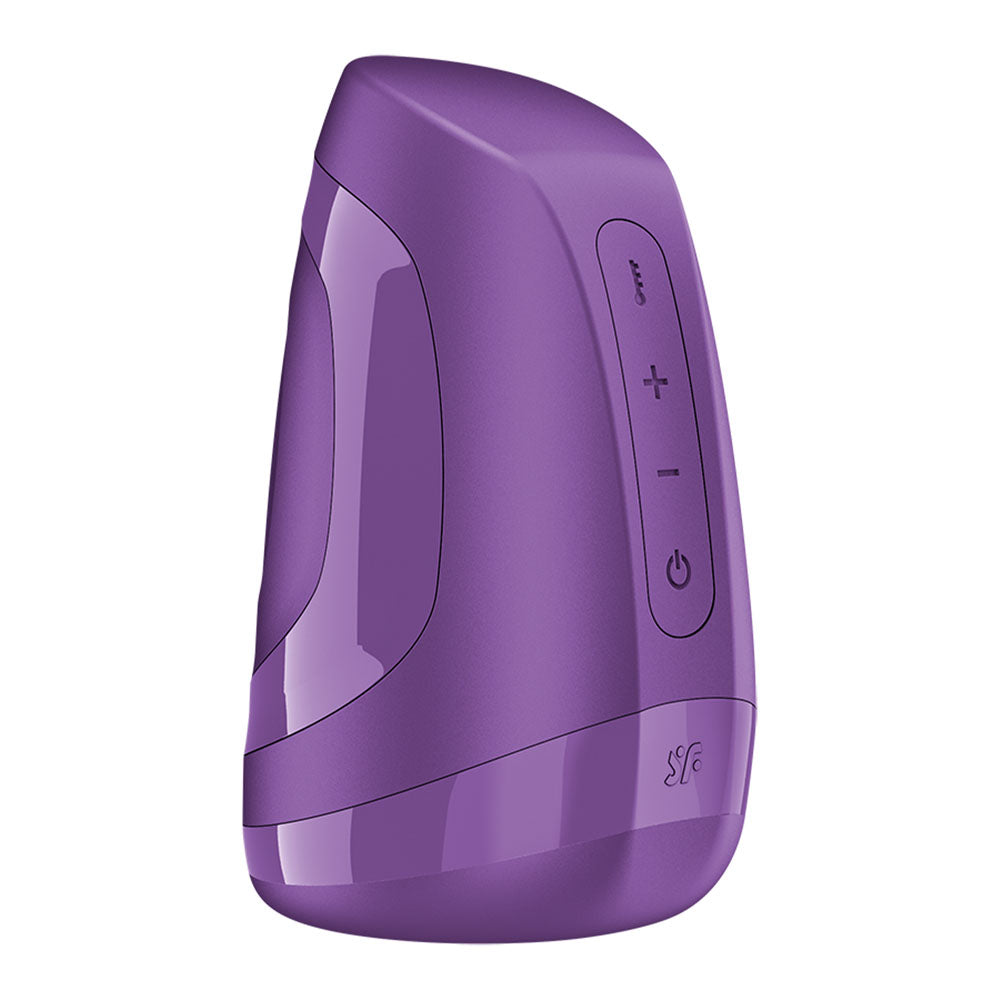 Satisfyer Men Heat Vibration - Battery Series - Purple Heating Masturbator