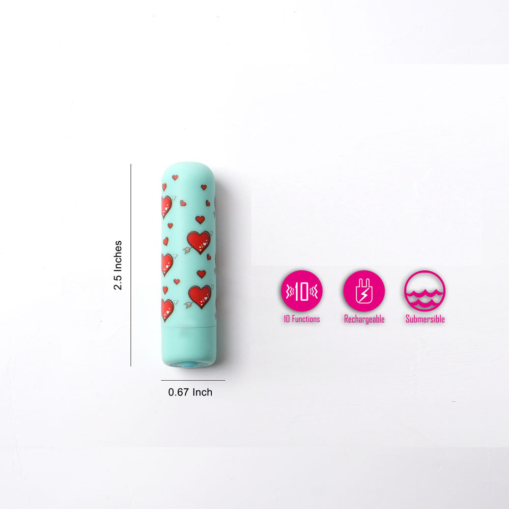 Maia Jilly Powerful Finger Bullet Stimulator - Teal