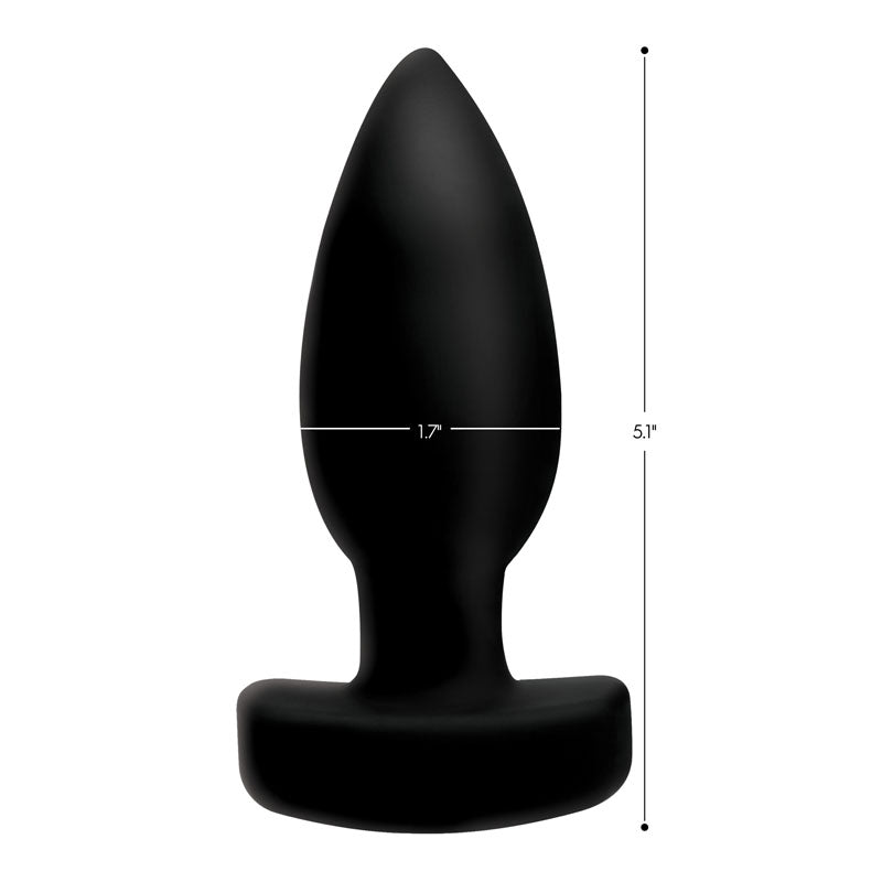 Ass Thumpers The Tapper - Vibrating Butt Plug with Remote Control -Black