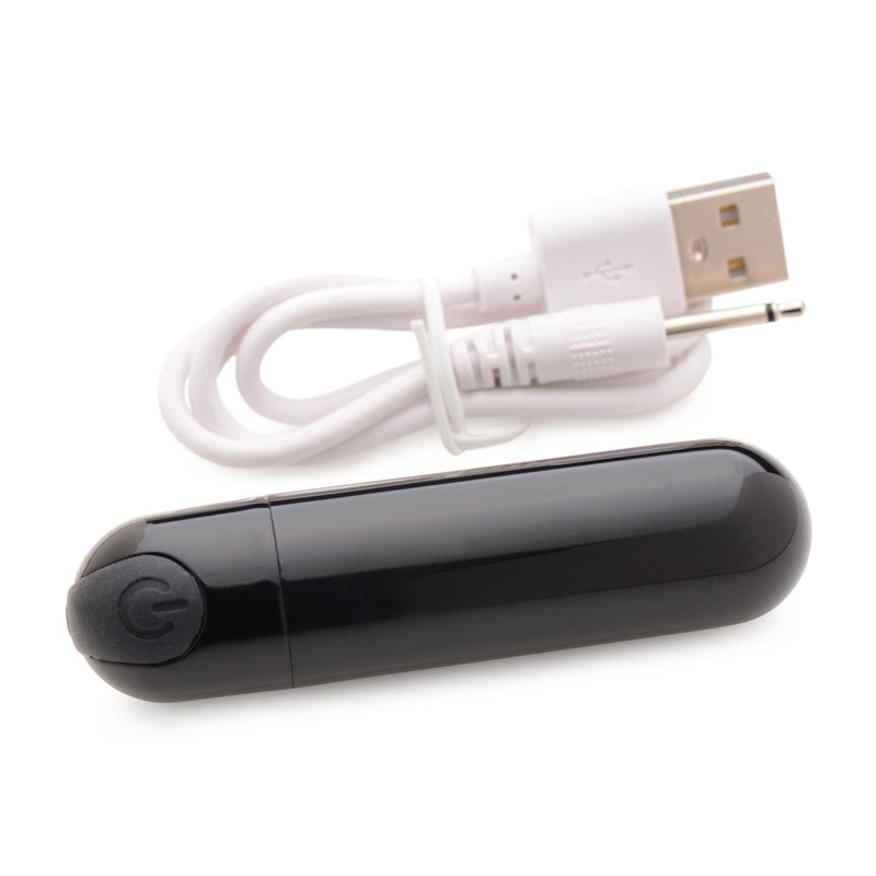 Bang! 10X Vibrating Metallic Bullet - Black