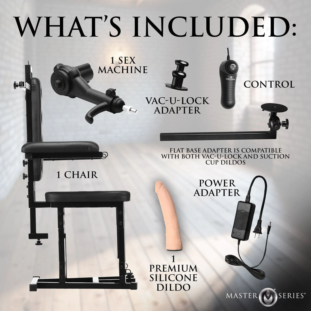 Master Series Enforcer Chair with Sex Machine