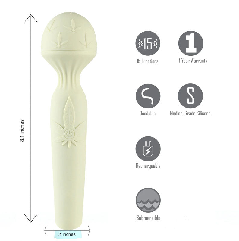 Maia Marlie 420 Bendable Massage Wand - Green