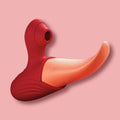 Tongue Licking & Suction Vibrator – Realistic Oral Simulator with Clitoral Suction