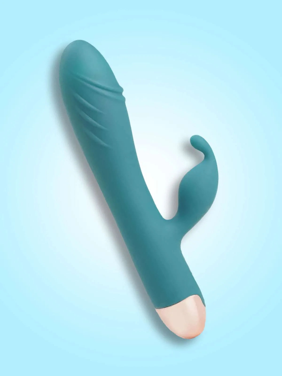 Rabbit Vibrator – Teal Silicone