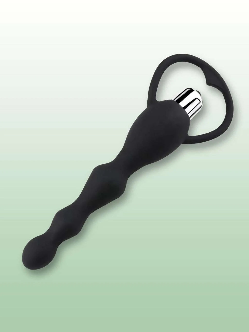 Jeweled Silicone Anal Plug | Weighted Metal Base & Crystal