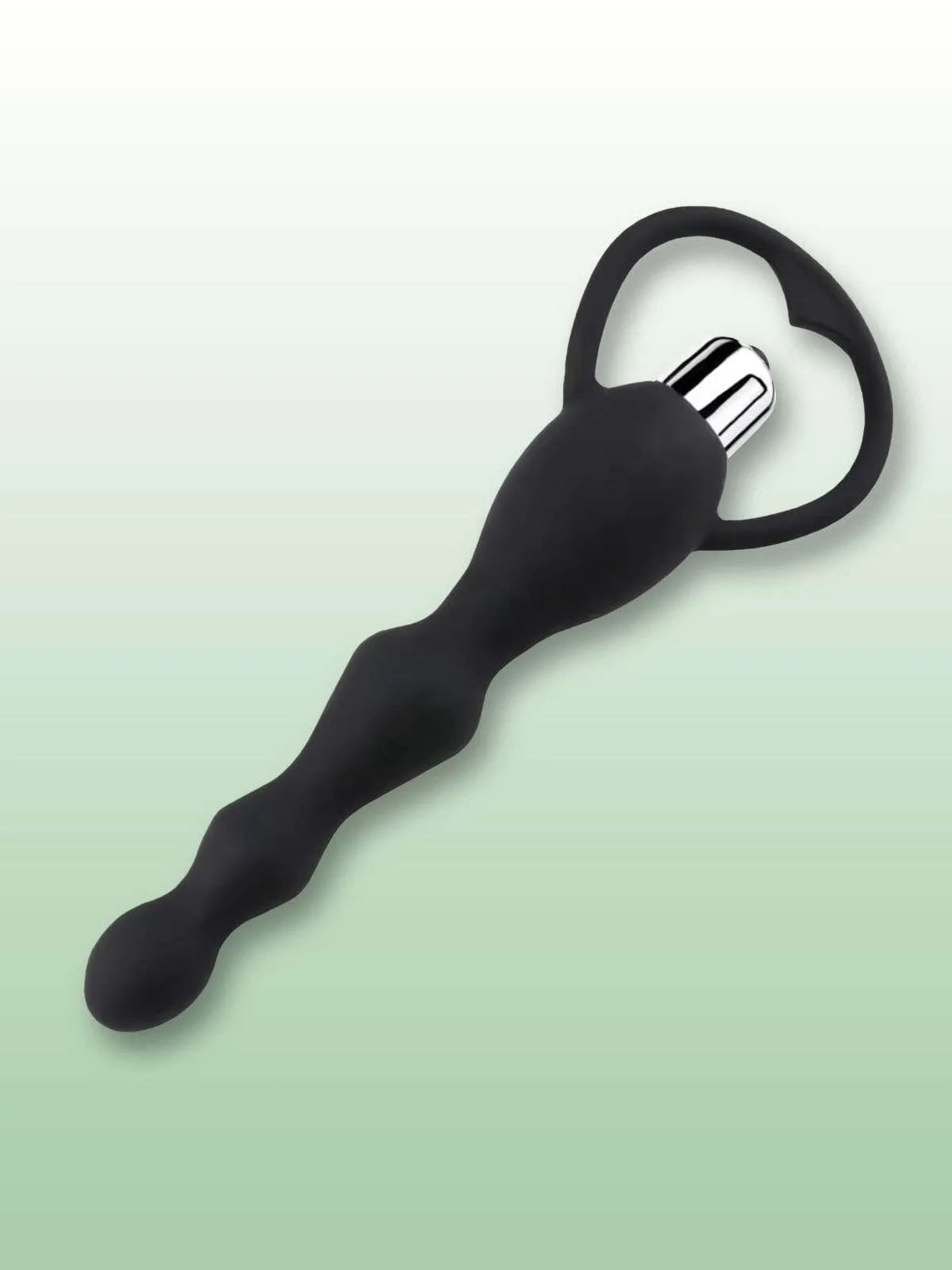 Jeweled Silicone Anal Plug | Weighted Metal Base & Crystal