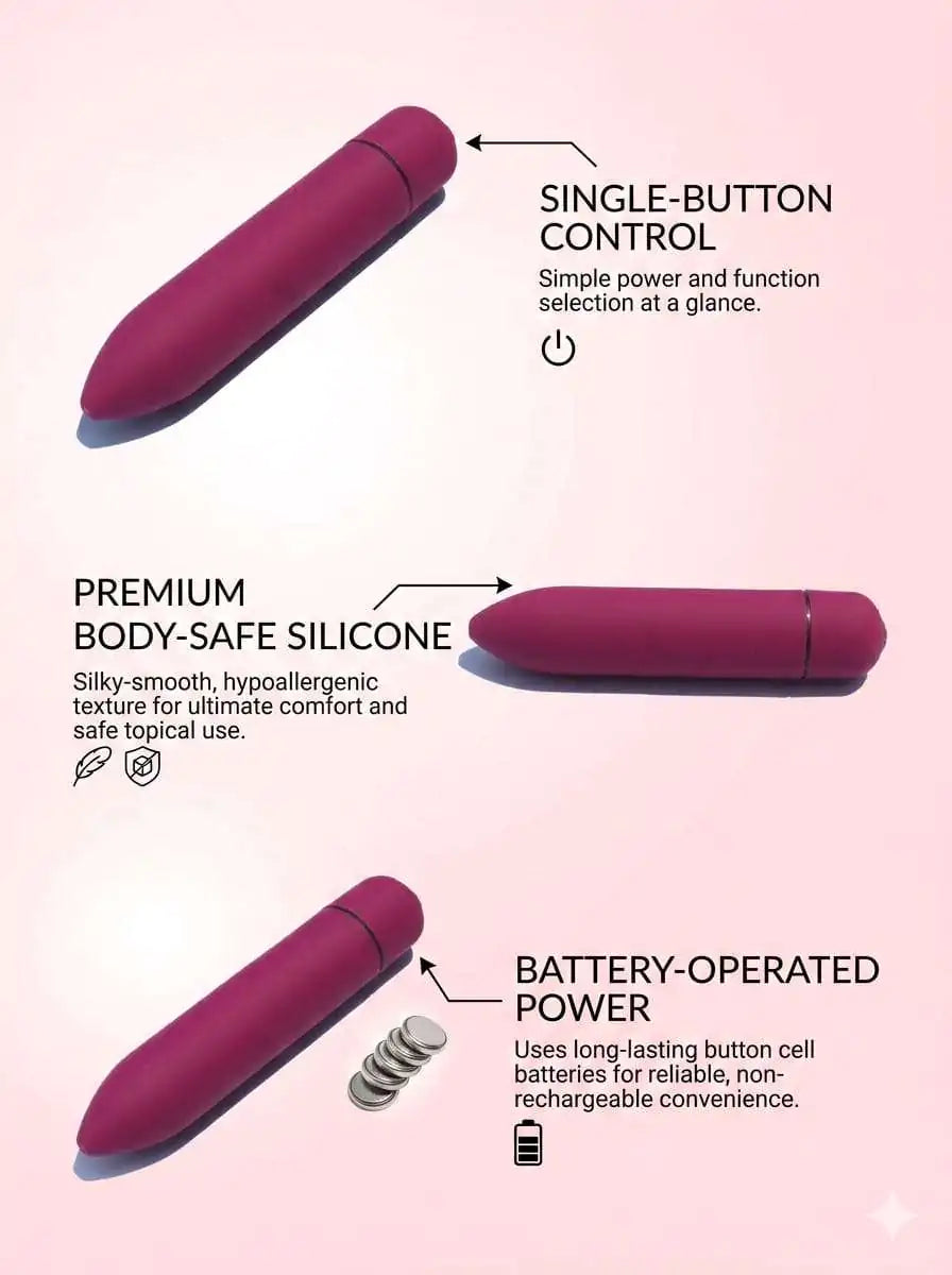 Premium Clitoral Vibrator – 10 Modes & Body-Safe Silicone
