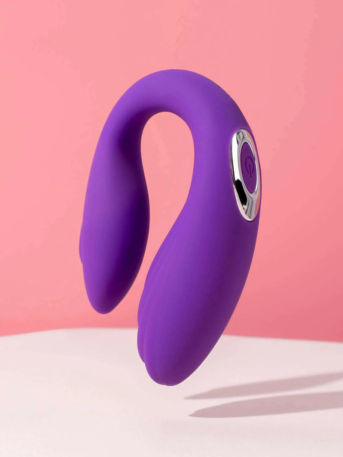 Dual Delight C-Shape Couples Vibrator | Internal & Clitoral Stimulator | Lovenjoy India