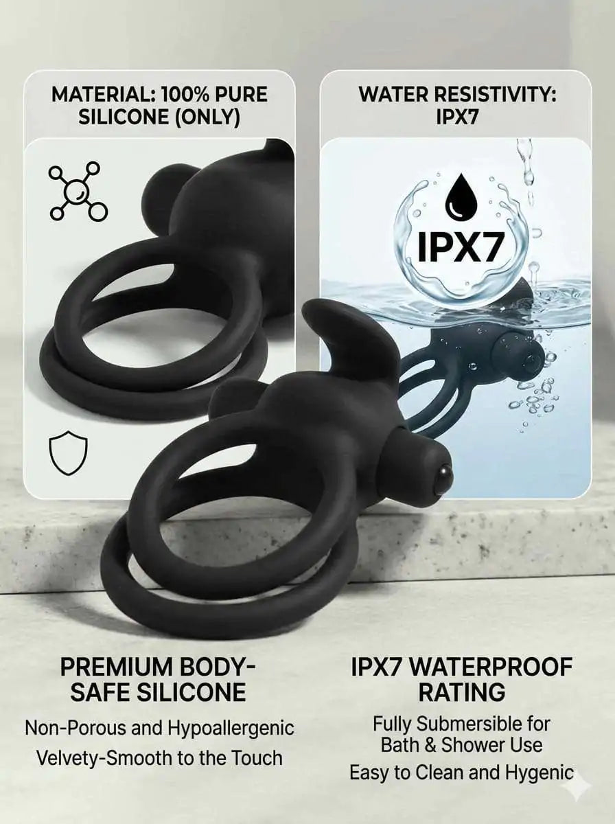 Penis Ring Vibrator for Delay and Pleasure For Man