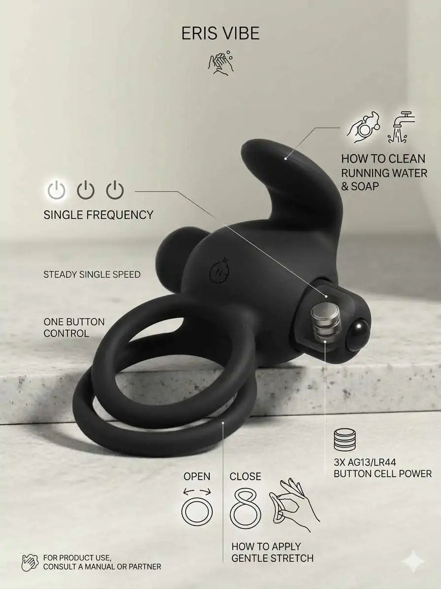 Penis Ring Vibrator for Delay and Pleasure For Man