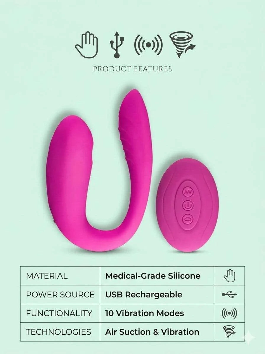 Air Pulse Vibrator India – Dual Stimulation Sex Vibrator| Lovenjoy