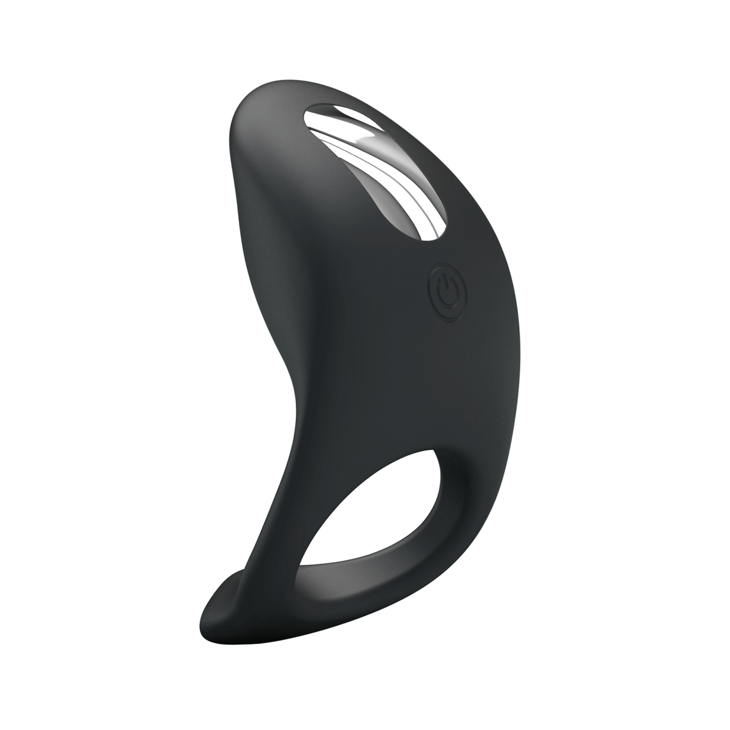 Party Up King Vibraing Cock Ring - Black