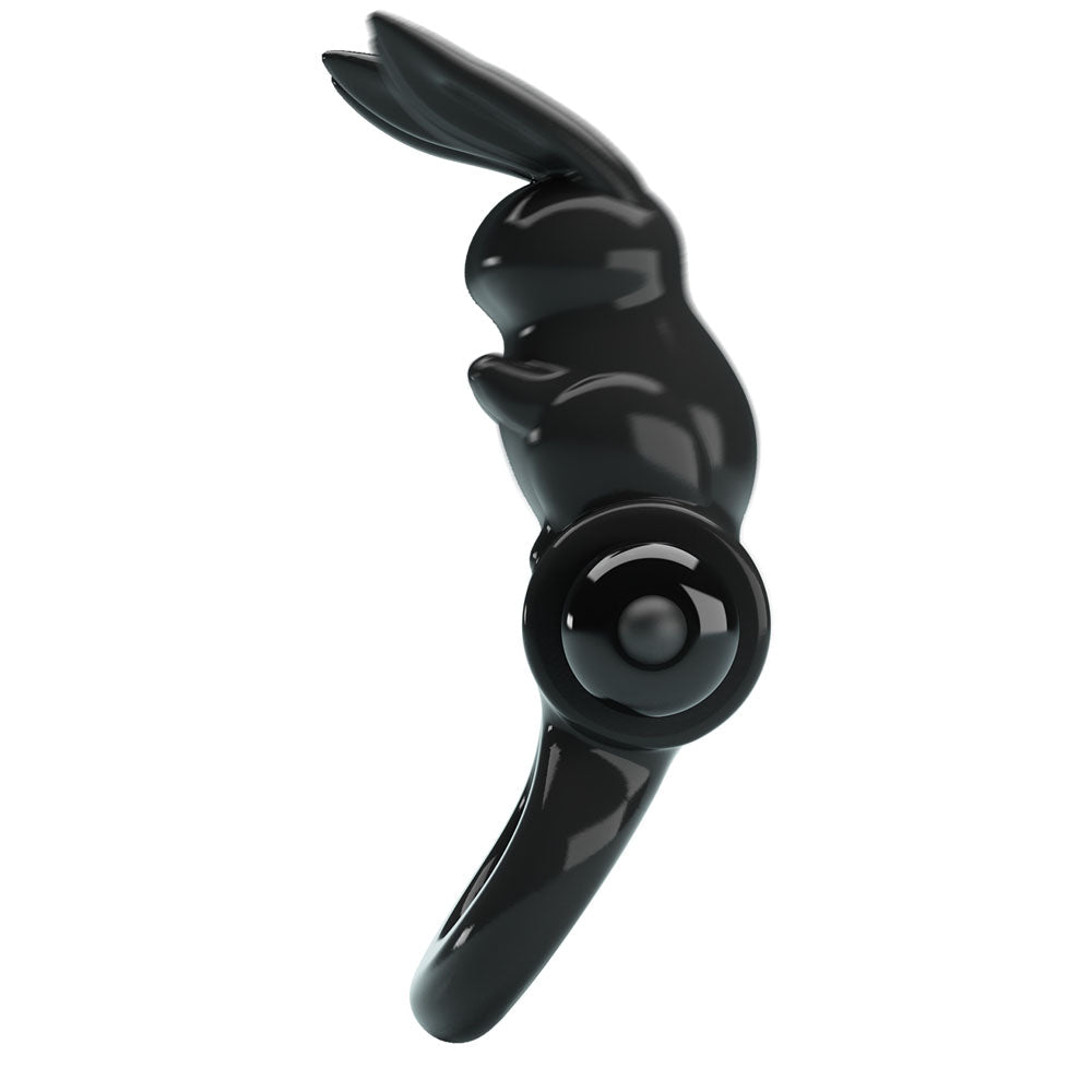 Party Up Leo Vibrating Cock Ring - Black