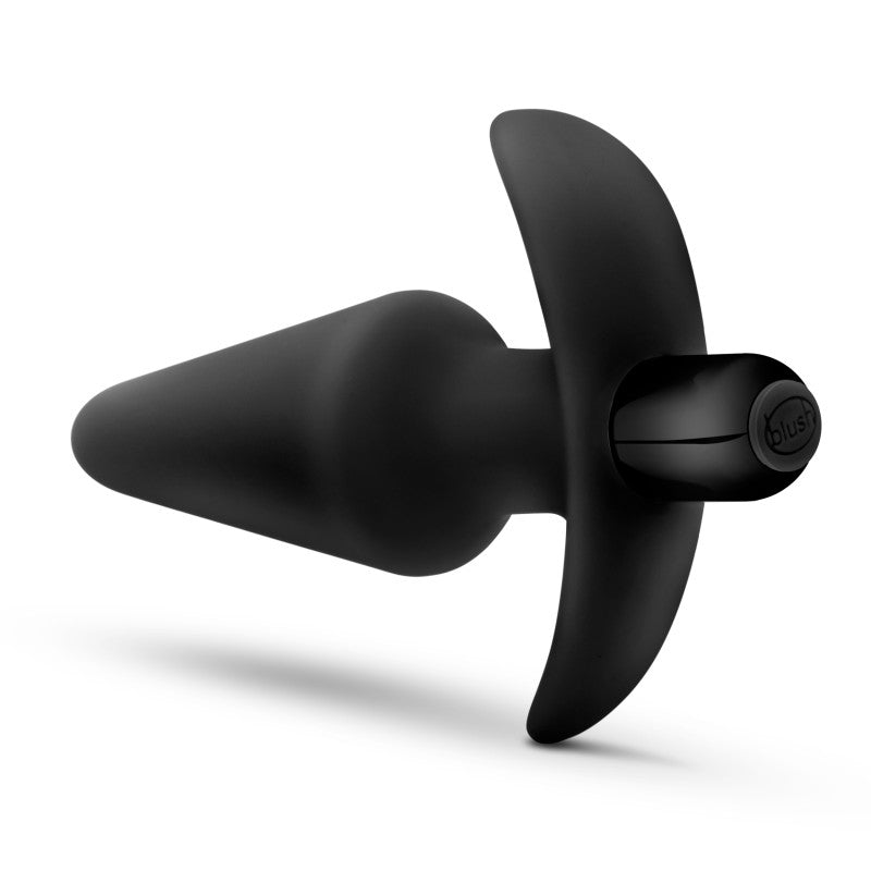 Anal Adventures Platinum Vibra Butt Plug - Black