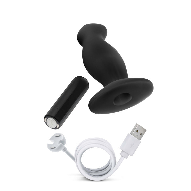 Anal Adventures Platinum Vibrating Black Prostate Massager 02