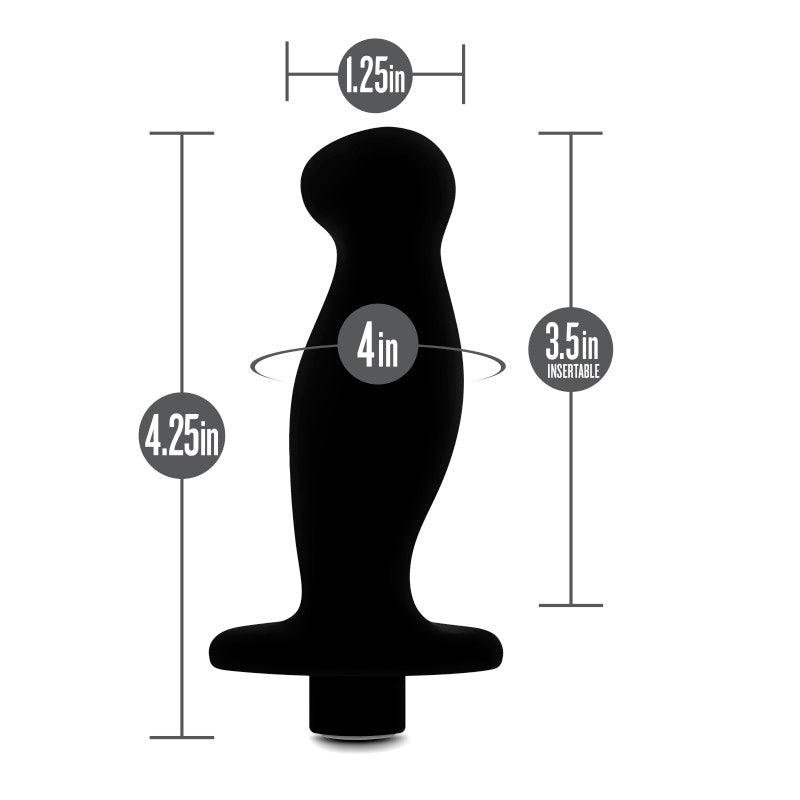 Anal Adventures Platinum Vibrating Black Prostate Massager 02