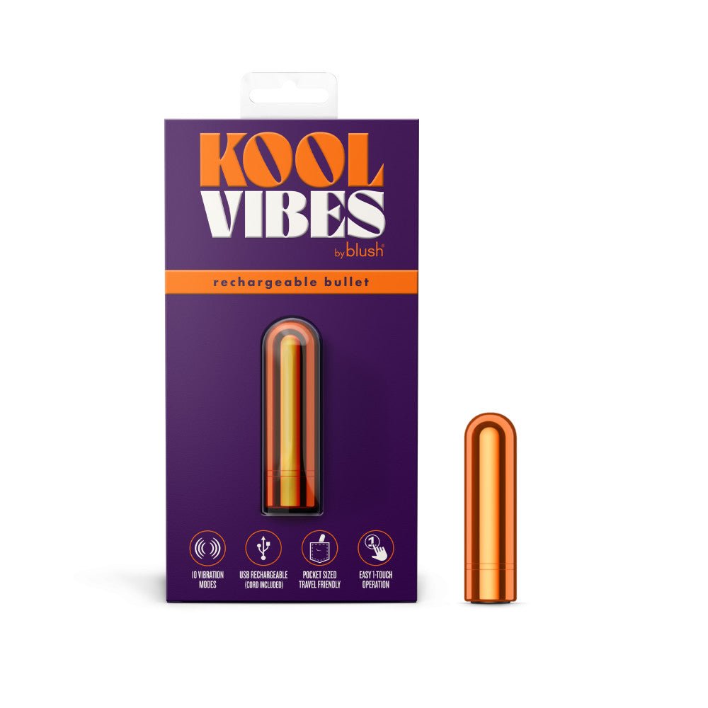 Kool Vibes - Mini Bullet Vibrator - Tangerine