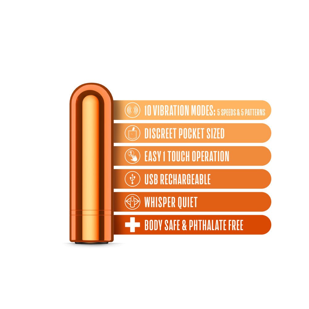 Kool Vibes - Mini Bullet Vibrator - Tangerine