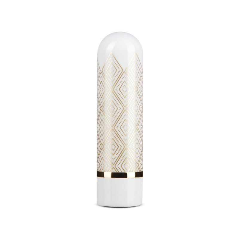 The Collection Glitzy Deco Bullet - White/Gold
