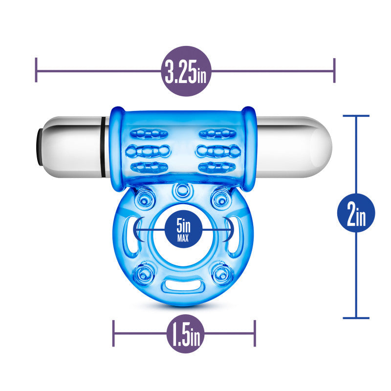 Stay Hard 10-Function Vibrating Bull Ring Cock Ring