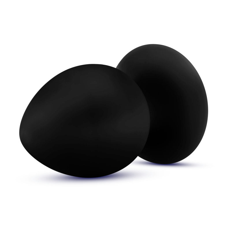 Anal Adventures Platinum Medium Black Stout Butt Plug