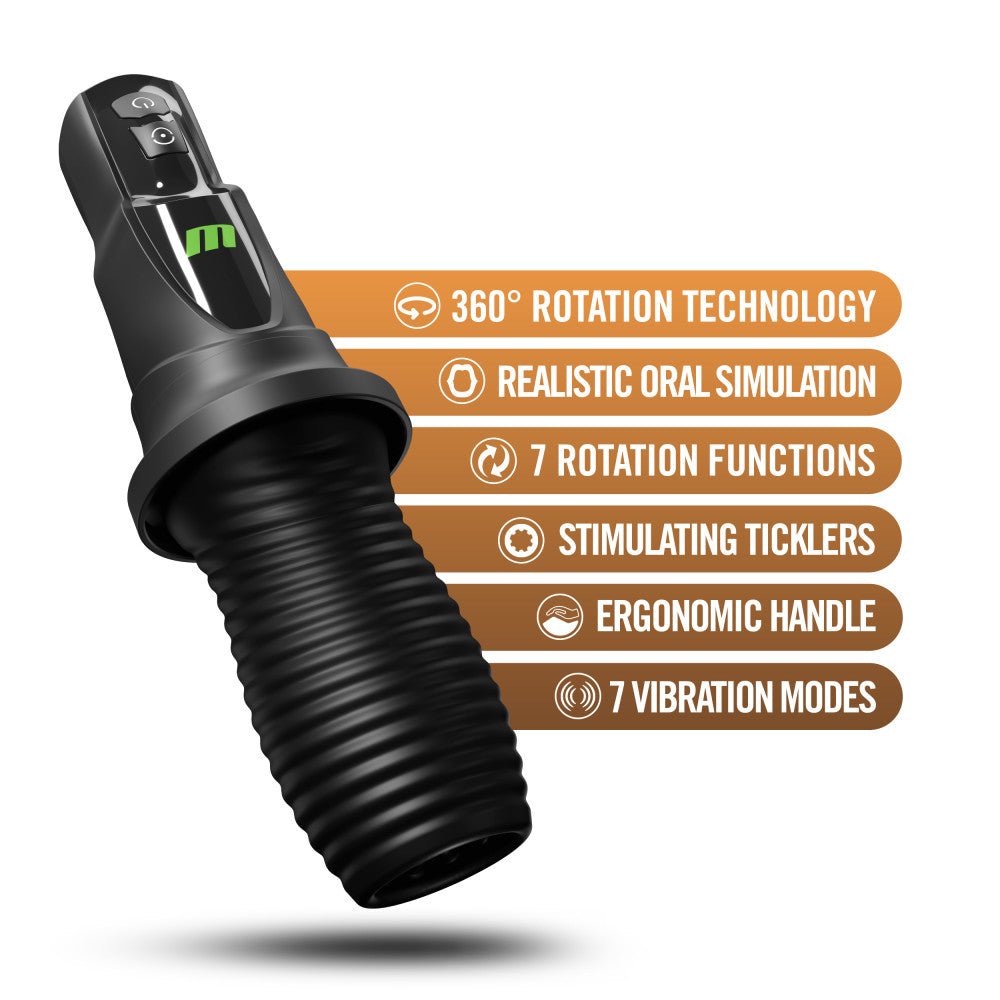 M For Men - 3rd Base - Vibrating & Rotating Auto Stroker