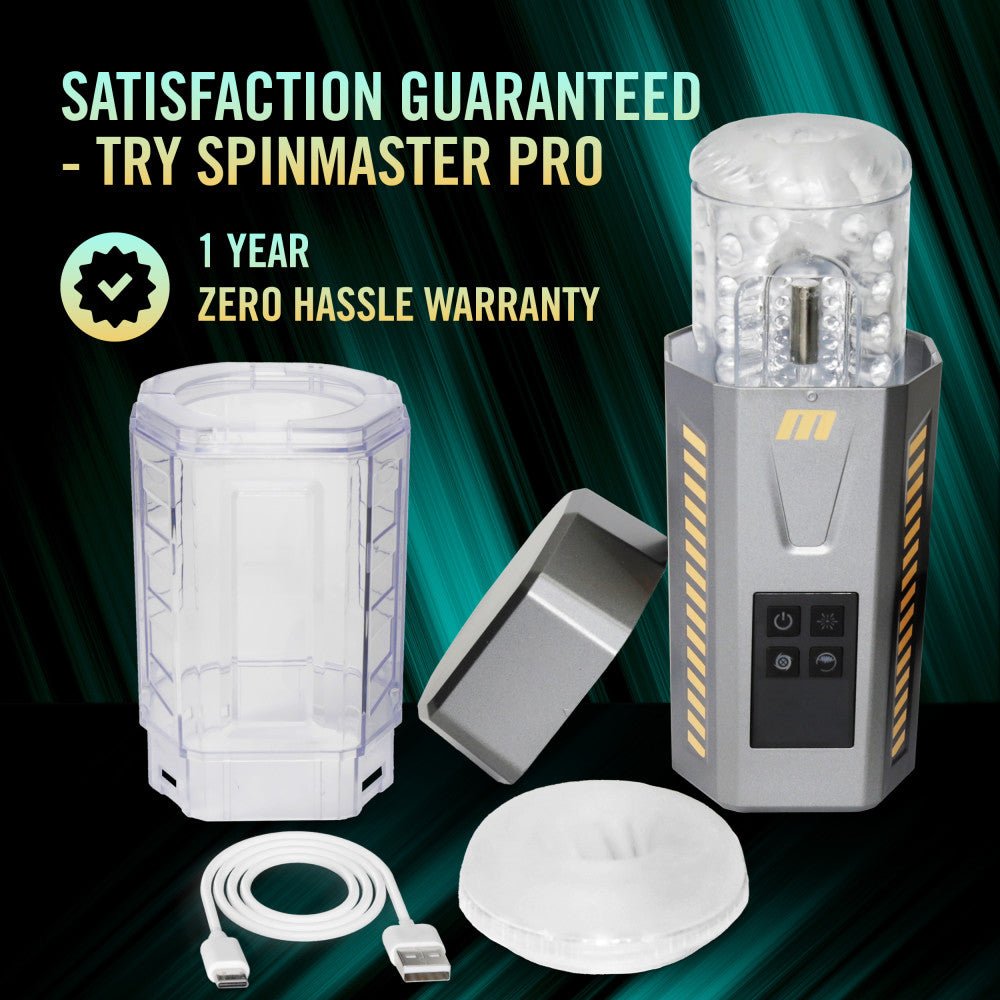 M For Men - SpinMaster Pro - Vibrating & Rotating Auto Stroker
