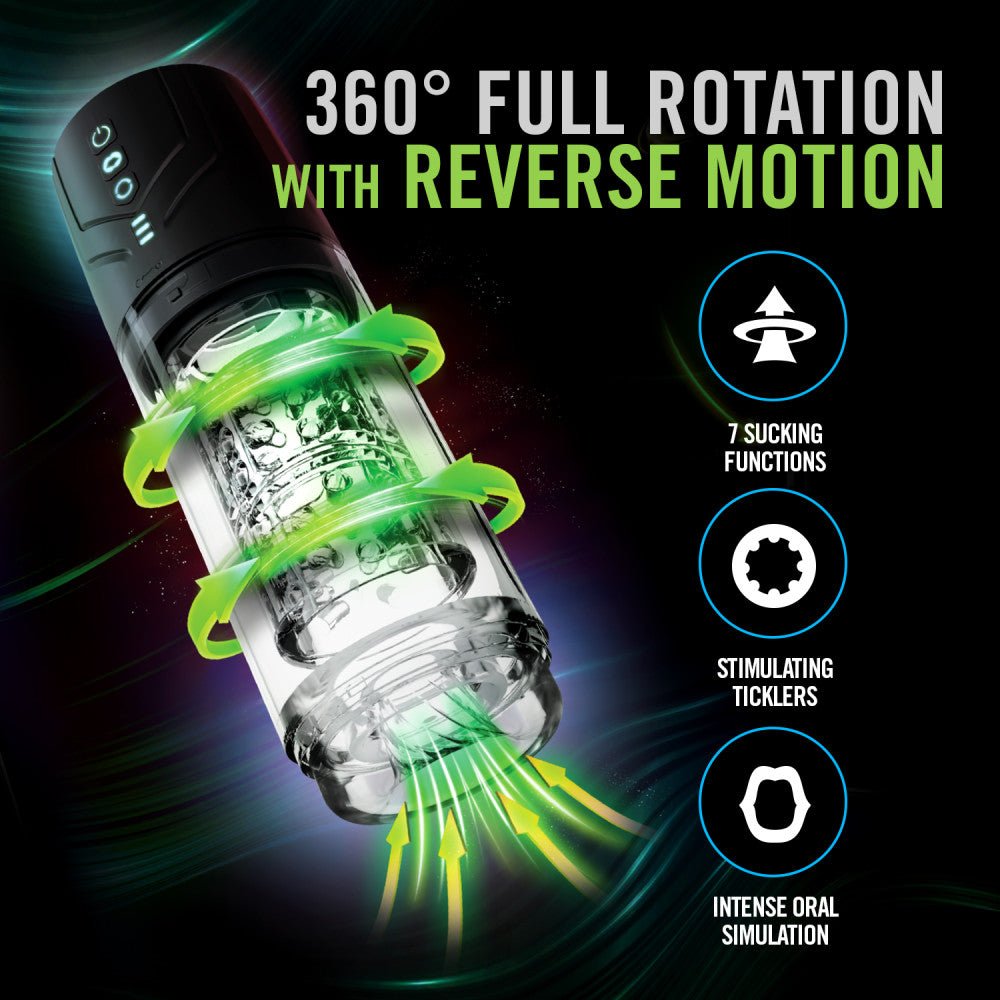 M For Men - Whirlwind Pro - Rotating Sucking Stroker