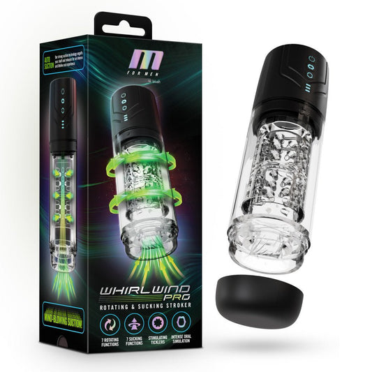 M For Men - Whirlwind Pro - Rotating Sucking Stroker