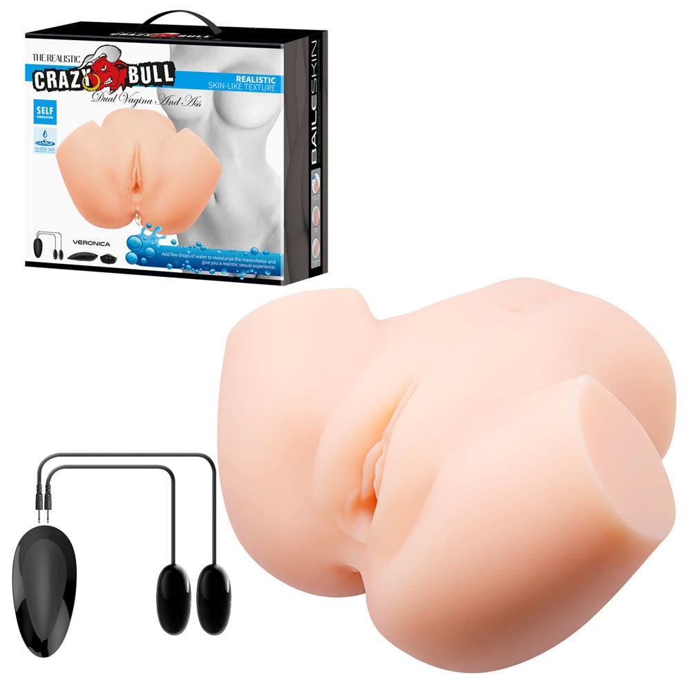 Crazy Bull Veronica Vibrating Lifelike Masturbator - Flesh