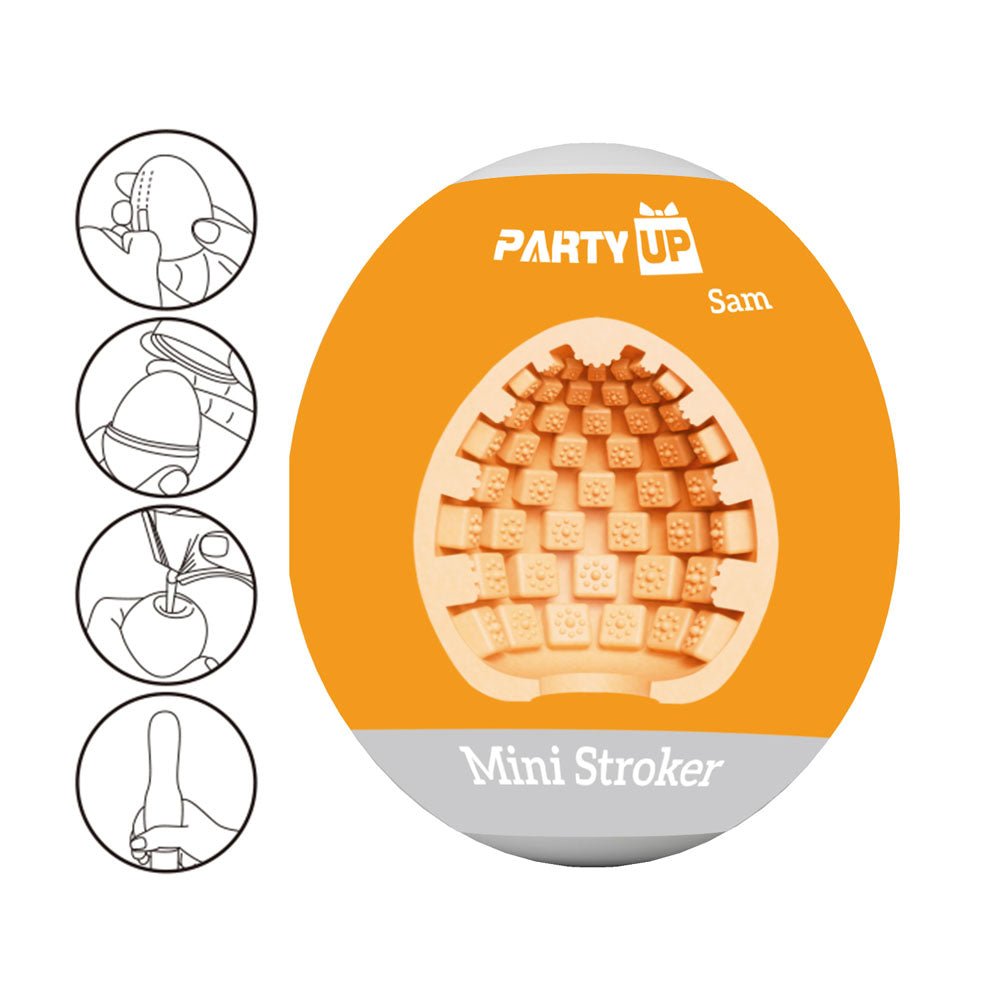 Party Up Sam Mini Stroker - Flesh