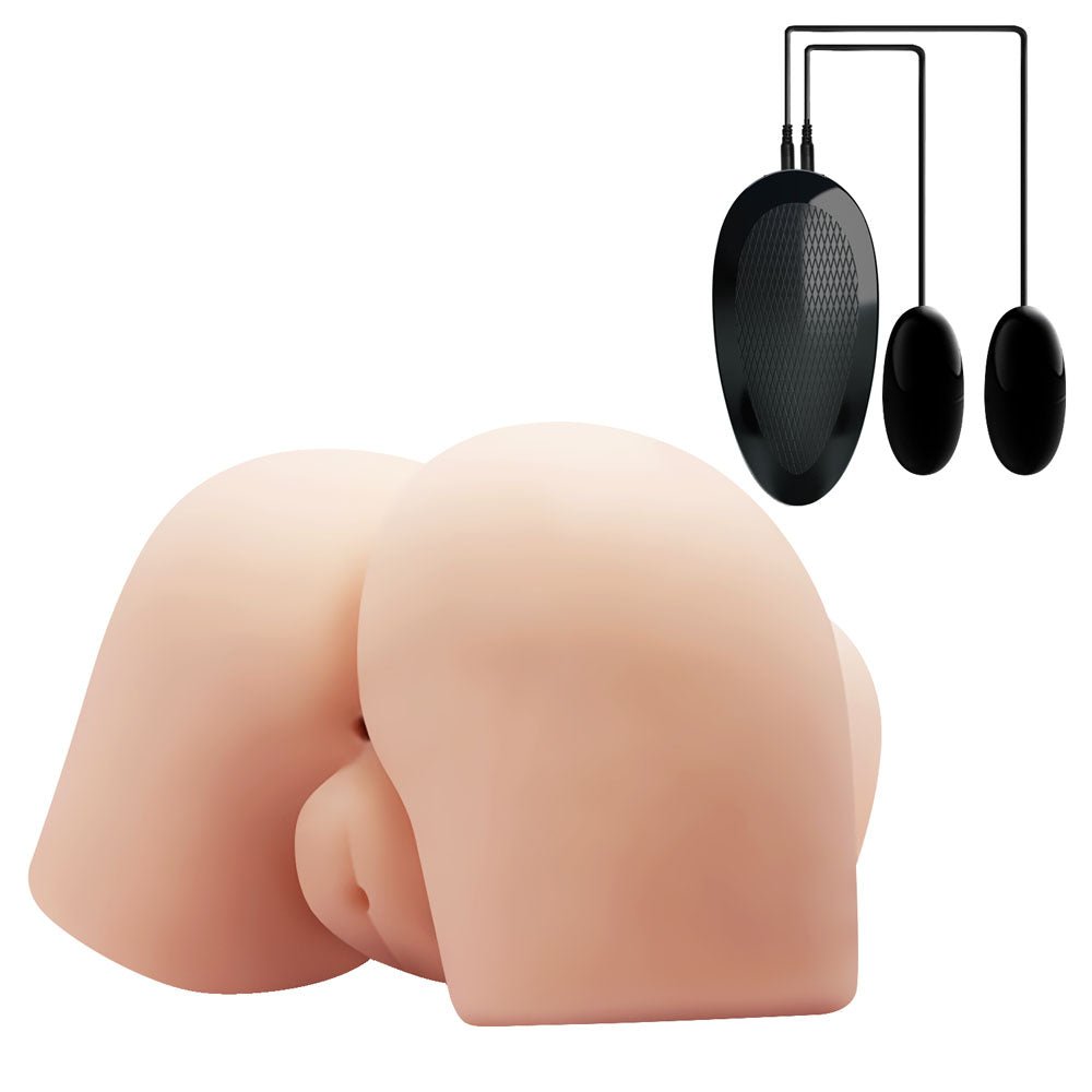 Crazy Bull Vibrating Vagina And Anal Masturbator - Flesh