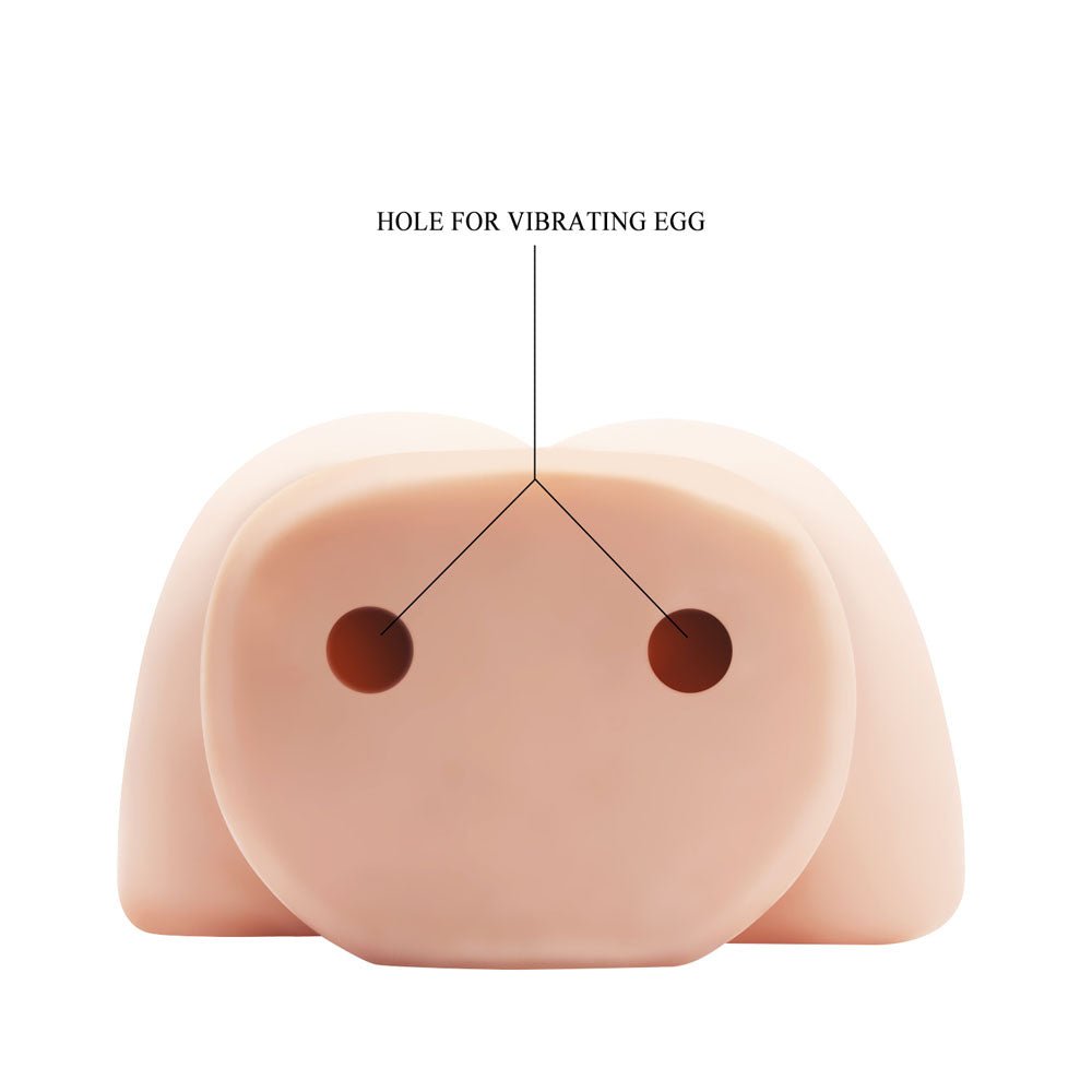 Crazy Bull Vibrating Vagina And Anal Masturbator - Flesh