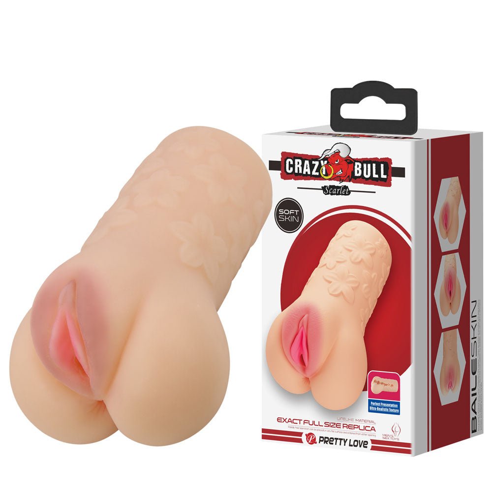 Crazy Bull Scarlet Realistic Pussy Stroker - Flesh